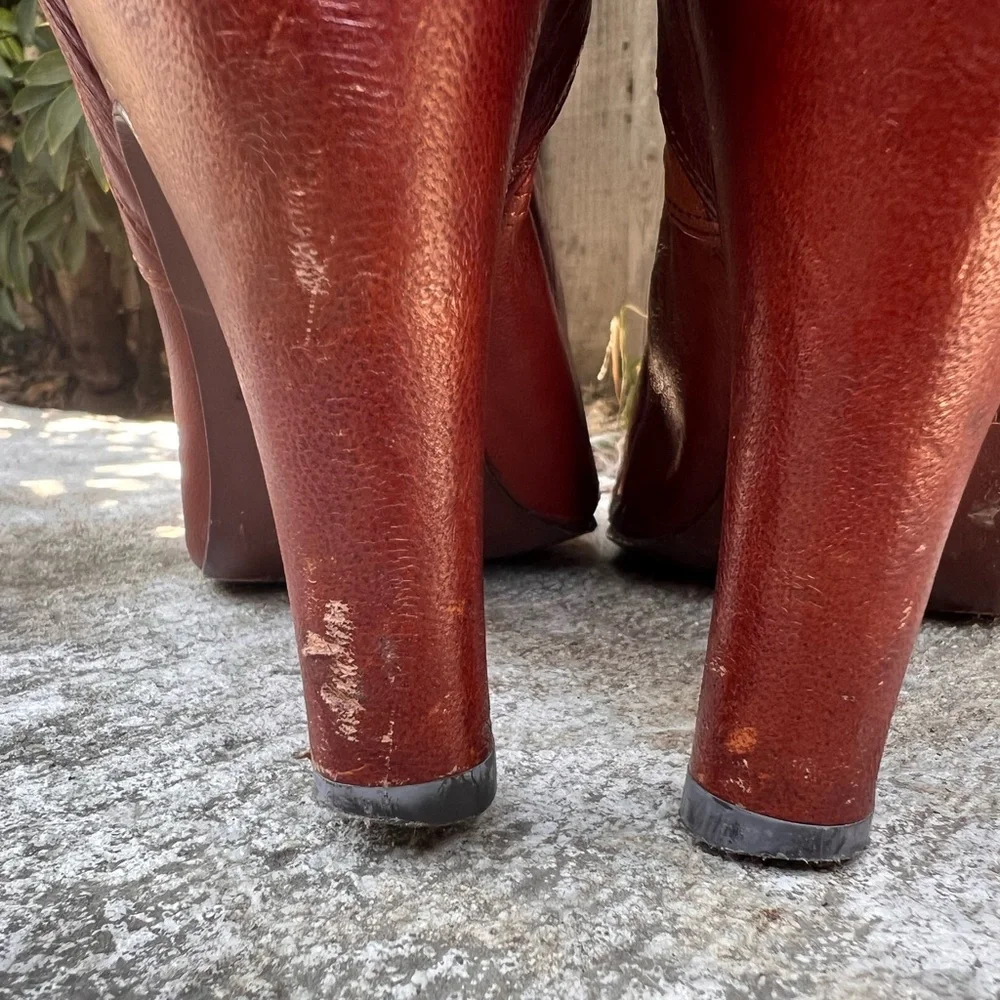Vintage Frye Tall-High Boots Leather - Picture 6 of 15